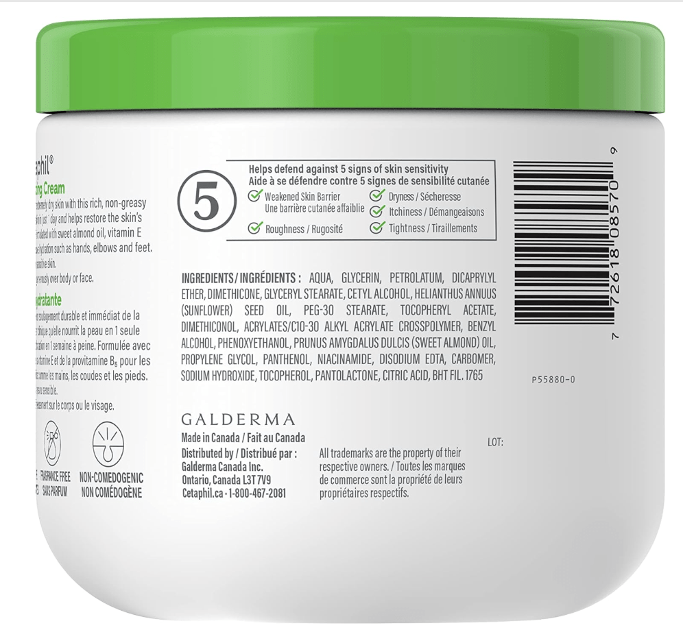 Cetaphil Cream for Dry Skin Sensitive Skin - 16 Oz - Happy Bargain Bin