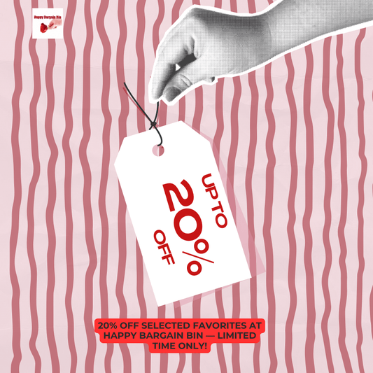 20% OFF Selected Favorites at Happy Bargain Bin — Limited Time Only! - Happy Bargain Bin