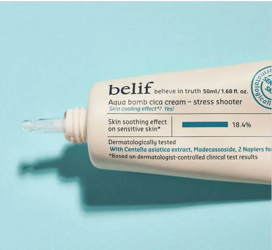 Belif Stress Shooter Cica Bomb Cream: Calm, Hydrate, and Strengthen Your Skin - Happy Bargain Bin