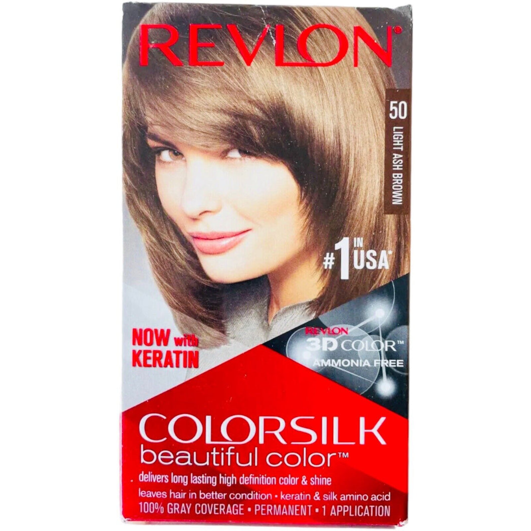 Revlon Colorsilk Beautiful Color W/ Keratin 50 Light Ash Brown
