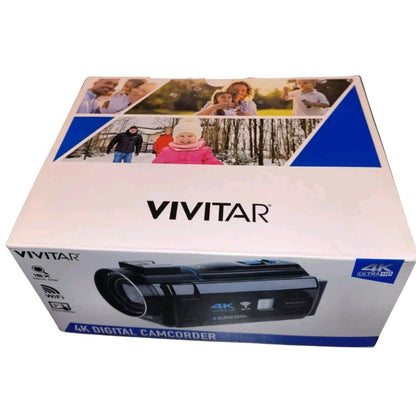 Vivitar 4K Ultra HD Digital Camcorder WiFi Touch Screen 48MP 16x Zoom 3"