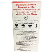 Load image into Gallery viewer, MegaRed Omega-3s Fish &amp; Krill Oil Ultra Strength 4-in-1 40 Ct
