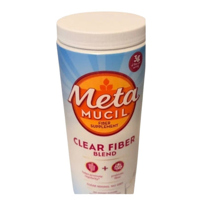 Metamucil Clear Fiber Blend Prebiotic Fiber Supplement 75 Servings