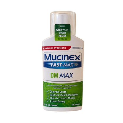 Mucinex Fast-Max DM Max Maximum Strength Cough Chest Congestion 6 oz