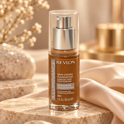 Revlon Illuminance Skin-Caring Foundation 501 Toasted Caramel 1 oz
