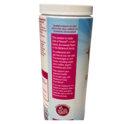 Metamucil Clear Fiber Blend Prebiotic Fiber Supplement 75 Servings