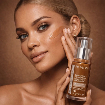 Revlon Illuminance Skin-Caring Foundation 501 Toasted Caramel 1 oz