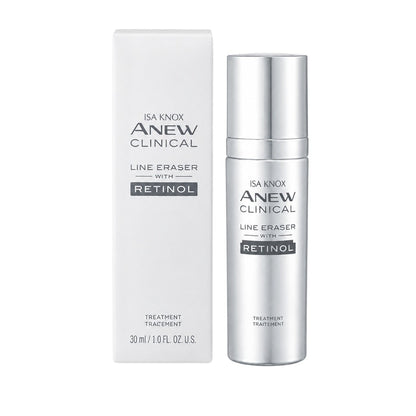 Avon Isa Knox Anew Clinical Line Eraser Retinol Age Defense Serum for Face 1 oz