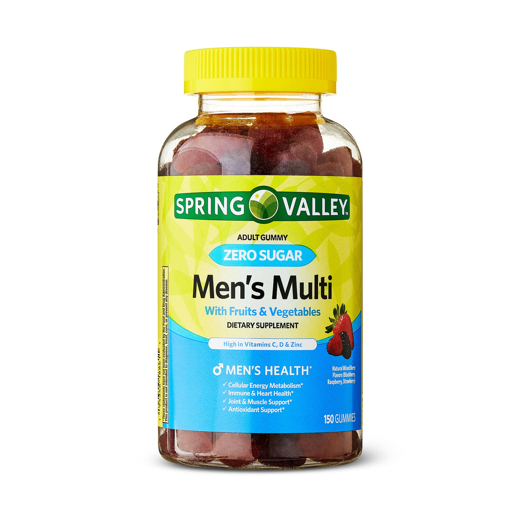 spring valley zero sugar men gummies