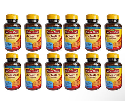 Nature Made CholestOff Complete Cholesterol Aid 120 Softgels 02/26 Lot of 12
