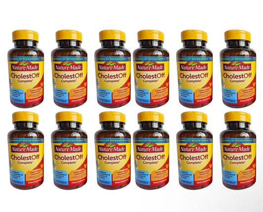 Nature Made CholestOff Complete Cholesterol Aid 120 Softgels 02/26 Lot of 12