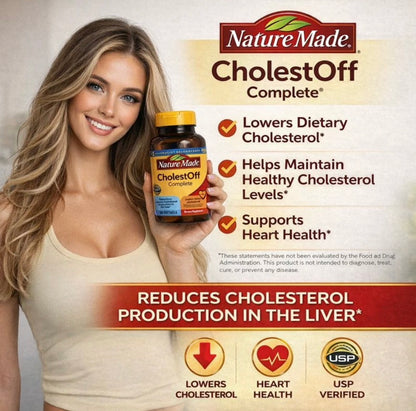 Nature Made CholestOff Complete Cholesterol Aid 120 Softgels 02/26 Lot of 12