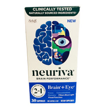 Load image into Gallery viewer, Neuriva Brain Performance: Brain + Eye Support 30 Capsules
