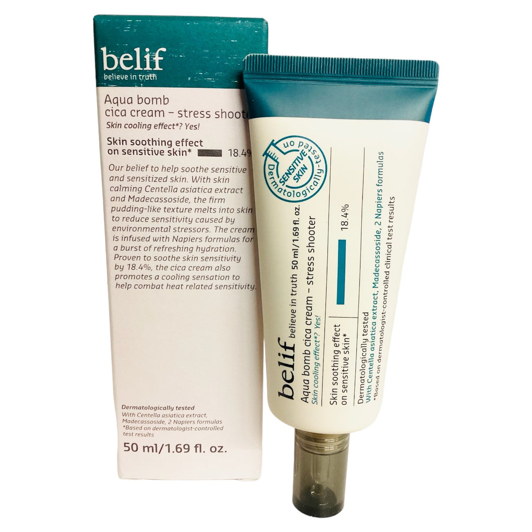 Belif Aqua Bomb Cica Cream Stress Shooter 1.68 oz Lotion