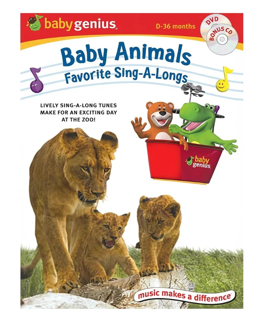 Baby Genius Baby Animals Favorite Sing-A-Longs (DVD & Bonus CD) | Lots of 30 - Happy Bargain Bin