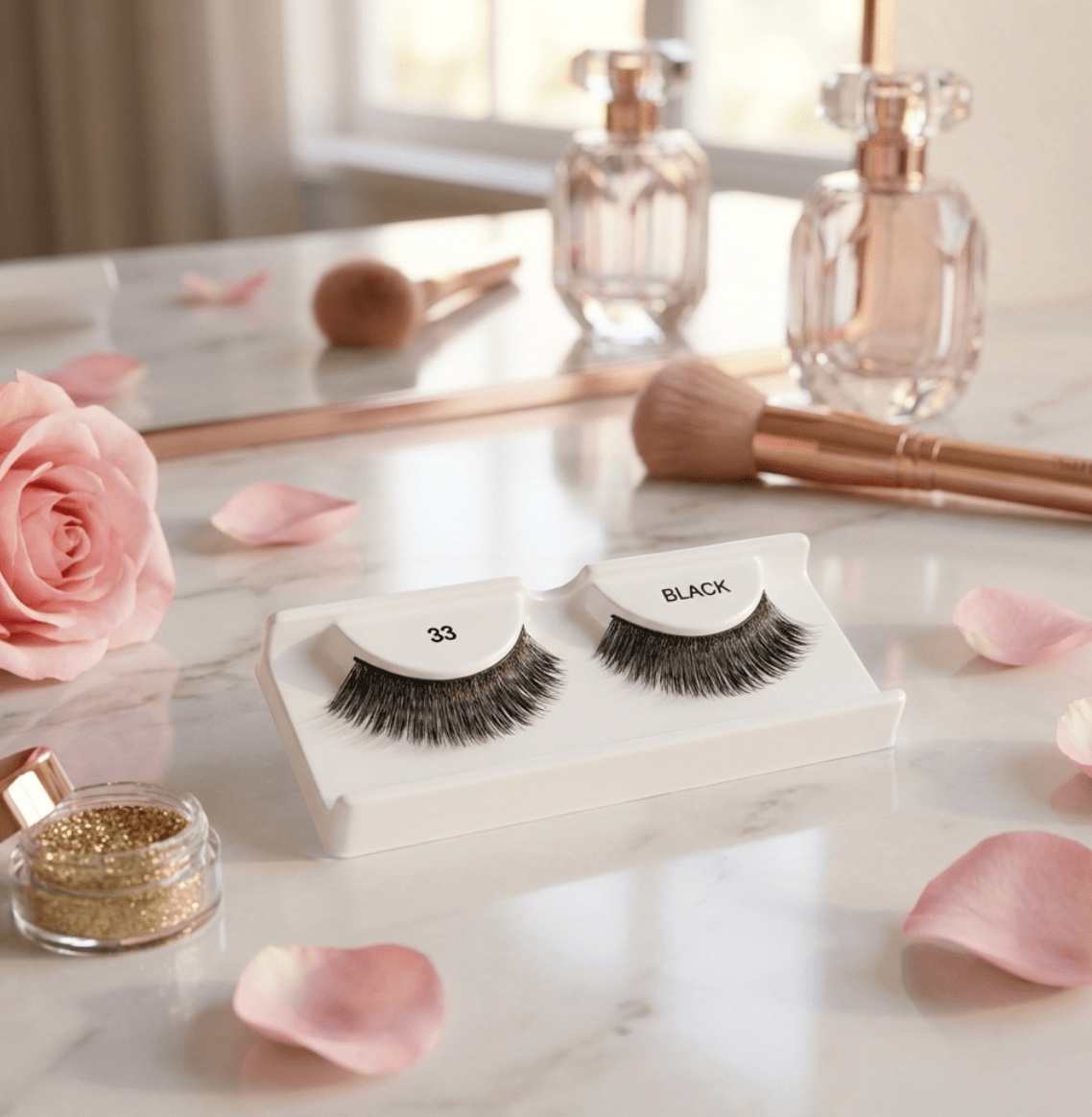 Andrea 33 Black Strip Lashes, Full Volume Lashes 1 Pair - Happy Bargain Bin