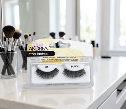 Andrea 33 Black Strip Lashes, Full Volume Lashes 1 Pair - Happy Bargain Bin