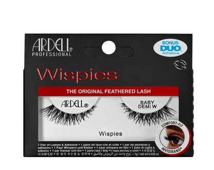 Ardell False Eyelashes Demi Wispies Black – Light Volume, Short Length