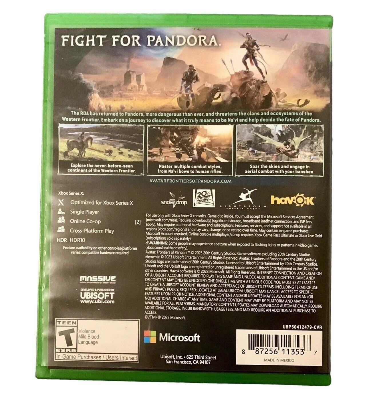 Avatar: Frontiers of Pandora Xbox Series X - Standard Edition Pre Owned - Happy Bargain Bin