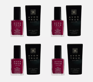 Avon Cherry Red Nail Polish 12 mL Wholesale Lots of 4 Happy Bargain Bin