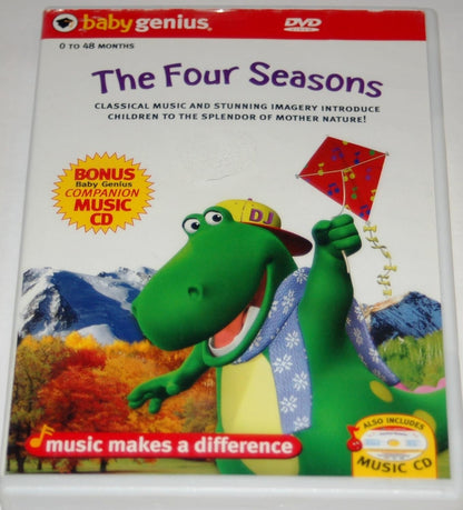 Baby Genius Four Seasons DVD Bonus Music CD Lot of 30 Wholesale | Kids Educational Videos - Happy Bargain Bin