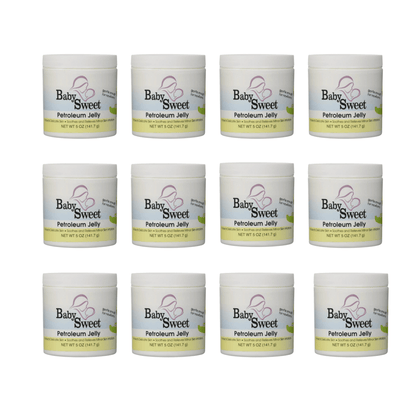 Baby Sweet Petroleum Jelly For Diaper Rash, 5 Oz Lot of 12 Wholesale