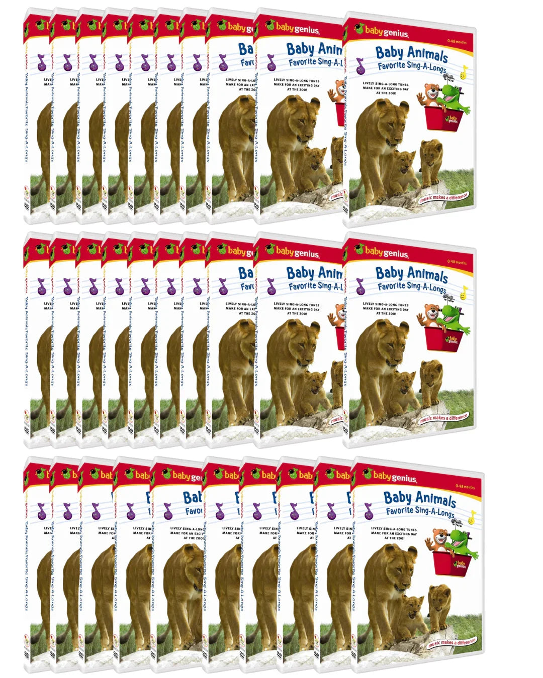 Baby Genius: Baby Animals Favorite Sing-A-Longs DVD | Lots Of 30 - Happy Bargain Bin