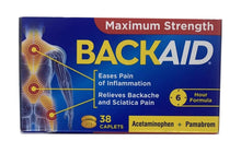 Load image into Gallery viewer, Backaid Max Strength Relief Cap. 6 Hr Long - Lasting 38counts | Pain Killer Pills - Happy Bargain Bin
