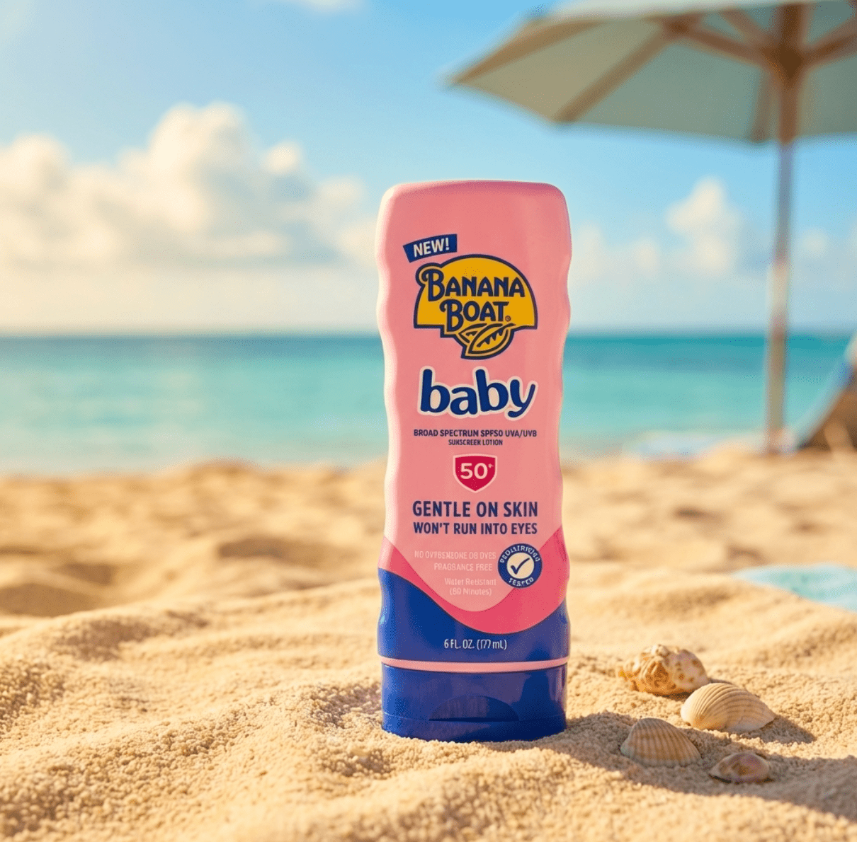 Banana Boat Baby Sunscreen Lotion SPF 50, 6oz - Happy Bargain Bin