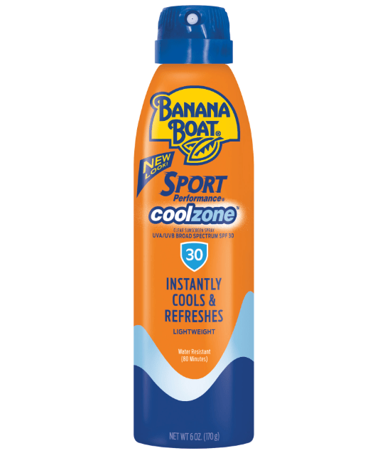  Banana Boat Sport Cool Zone SPF 30 Sunscreen Spray 6 Oz