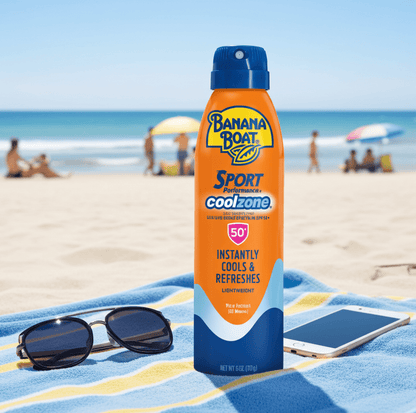 Banana Boat Sport CoolZone Sunscreen Spray SPF 50 (6.0 oz) - Happy Bargain Bin