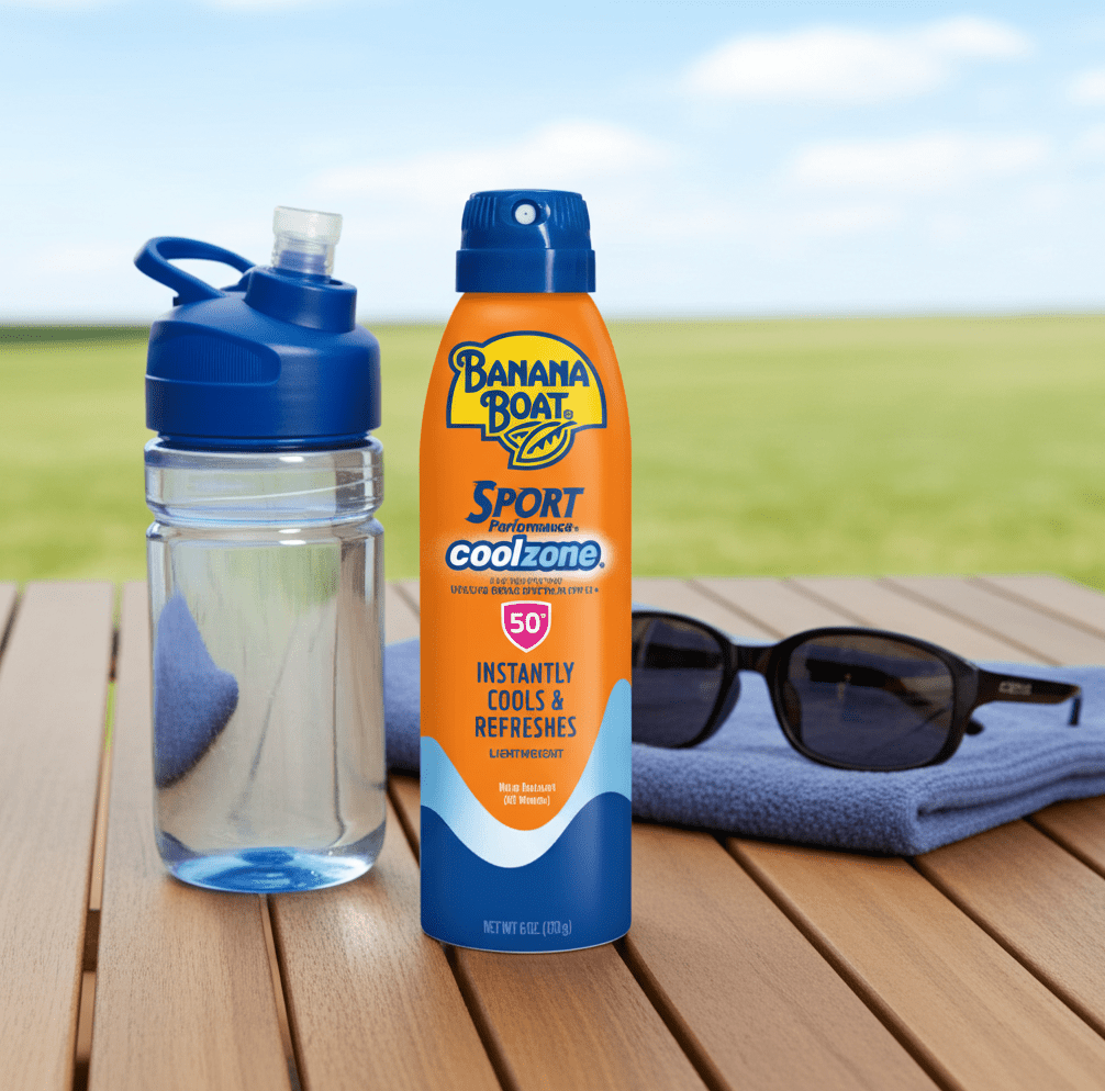 Banana Boat Sport CoolZone Sunscreen Spray SPF 50 (6.0 oz) - Happy Bargain Bin