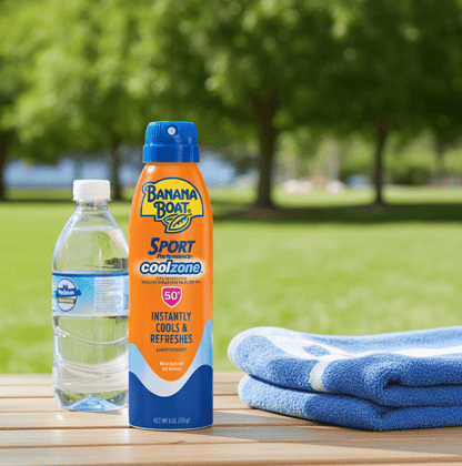 Banana Boat Sport CoolZone Sunscreen Spray SPF 50 (6.0 oz) - Happy Bargain Bin