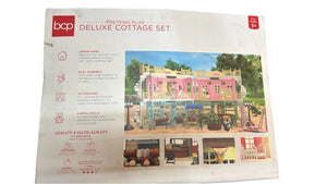 BCP Deluxe Cottage Dollhouse Playhouse Set – Includes Furniture - Happy Bargain Bin