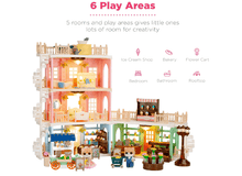Load image into Gallery viewer, BCP Deluxe Cottage Dollhouse Playhouse Set – Includes Furniture - Happy Bargain Bin
