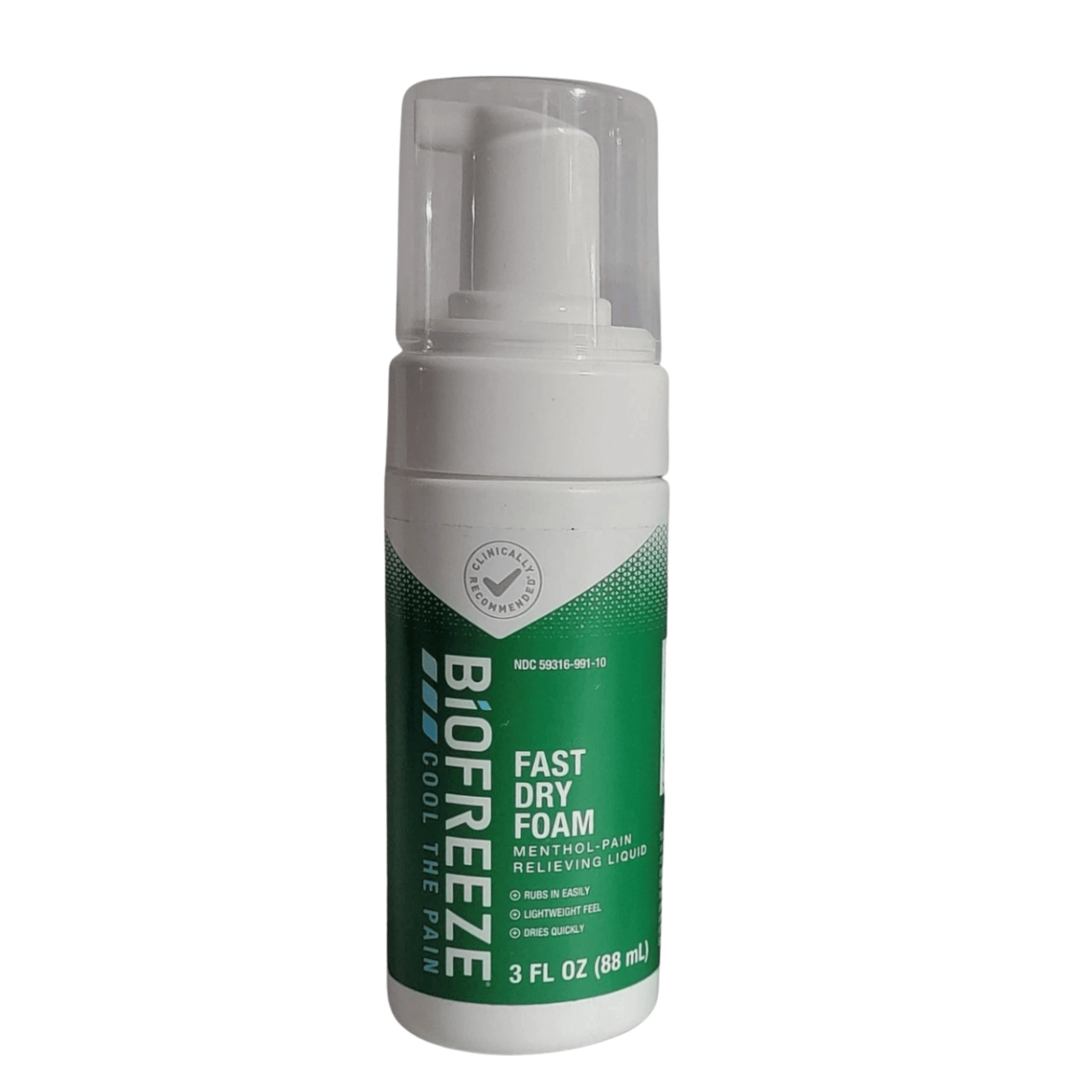 Soothe sore muscles and joint discomfort with Biofreeze Cream Fast Dry Foam Menthol Pain Relief Ointment (3 oz)