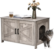 Load image into Gallery viewer, cat litter box cabinet
