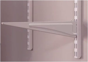 ClosetMaid 2853 ShelfTrack 12-Inch Locking Shelf Bracket White