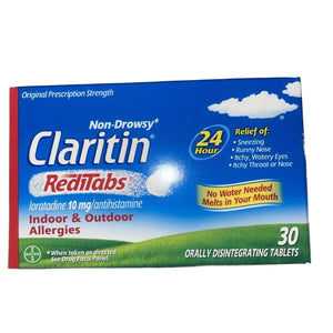 Claritin RediTabs 24 Hour Non - Drowsy Allergy Antihistamine Tablets 30 Count - Happy Bargain Bin