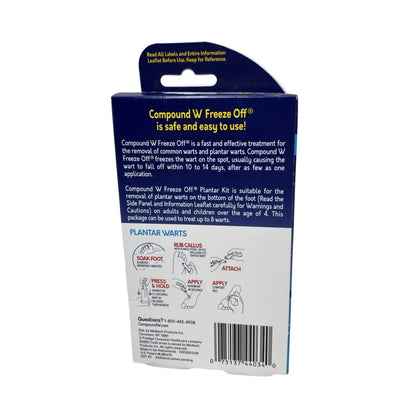 The formula penetrates deep into the skin to freeze the wart on the spot
