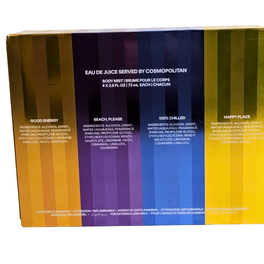 Cosmopolitan Eau De Juice Fragrance Gift Set 2.5 Oz Body Mists - Happy Bargain Bin