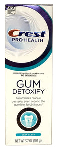 Crest Pro Health Gum Detoxify Toothpaste Deep Clean 3.7 oz