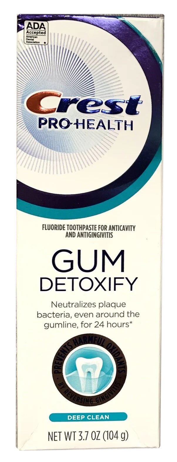 Crest Pro Health Gum Detoxify Toothpaste Deep Clean 3.7 oz