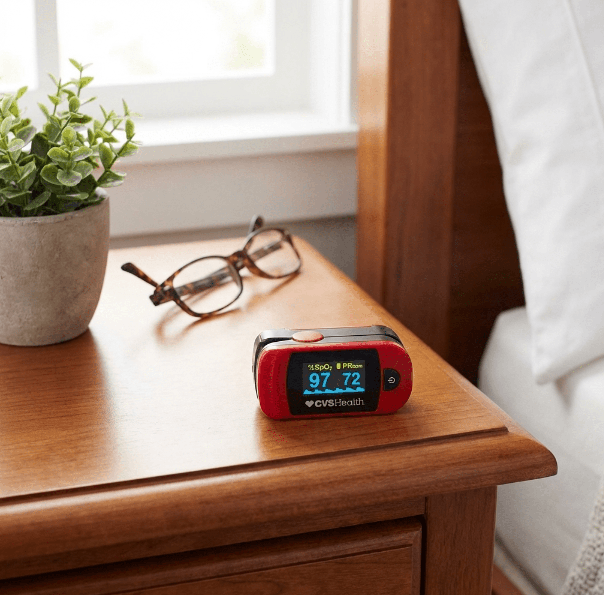 CVS Health Portable Pulse Oximeter – Measures Oxygen Level & Heart Rate - Happy Bargain Bin