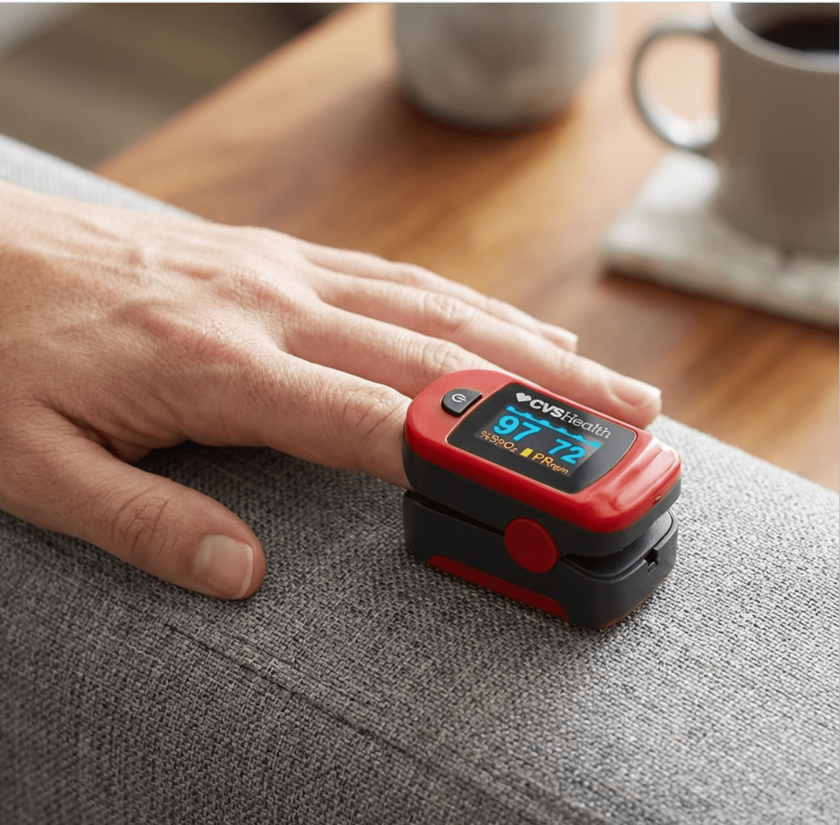 CVS Health Portable Pulse Oximeter – Measures Oxygen Level & Heart Rate - Happy Bargain Bin