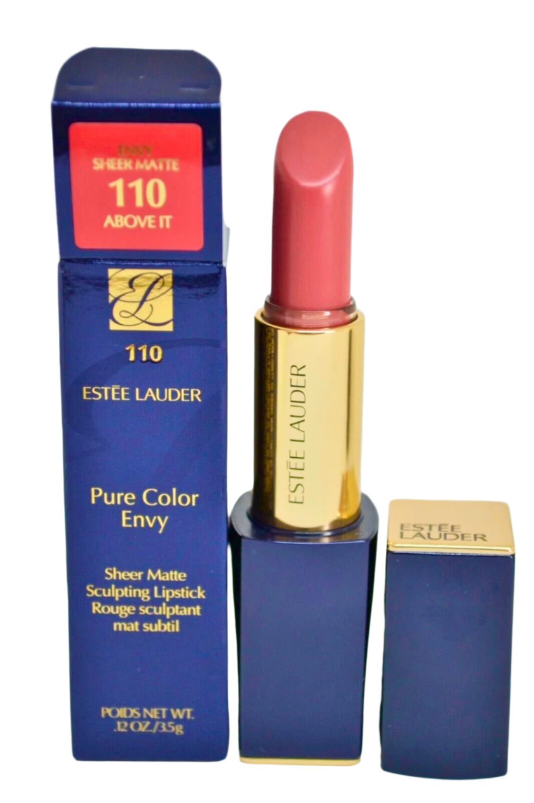 Estee Lauder Pure Color Envy Sculpting Lipstick Sheer Matte Above It 110 0.12 Oz - Happy Bargain Bin