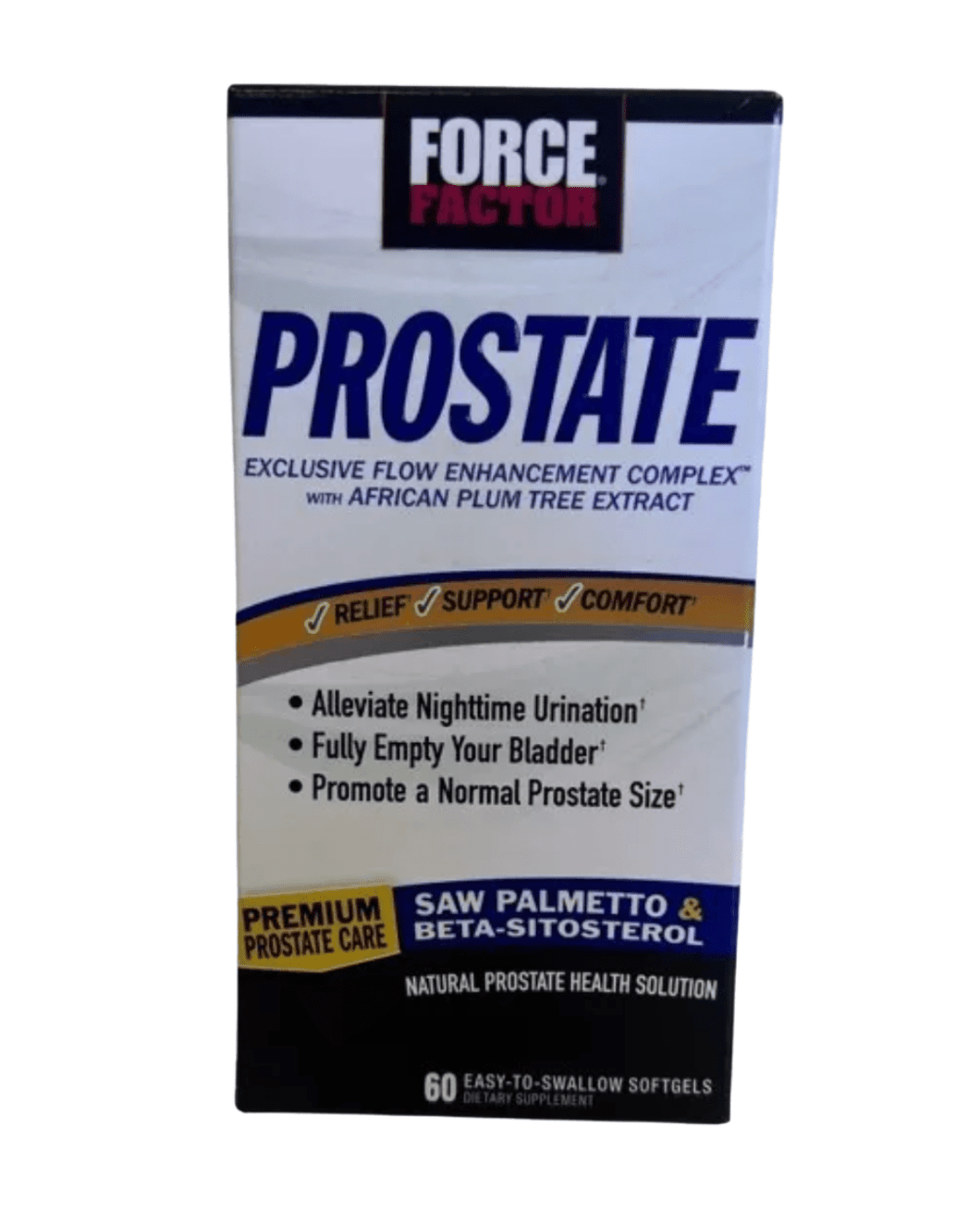 Force Factor Prostate Supplements 60 Easy - to - Swallow Softgels - Happy Bargain Bin