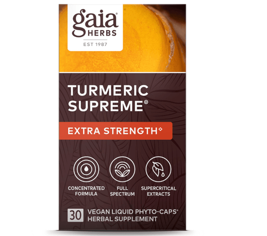 Gaia Herbs Turmeric Supreme Extra Strength 30 Vegan Liquid Phyto - Caps