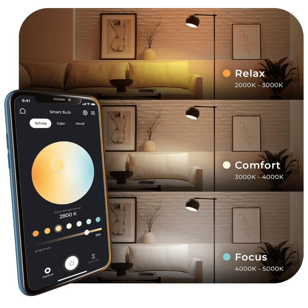 Energy-efficient design saves electricity and lasts longer