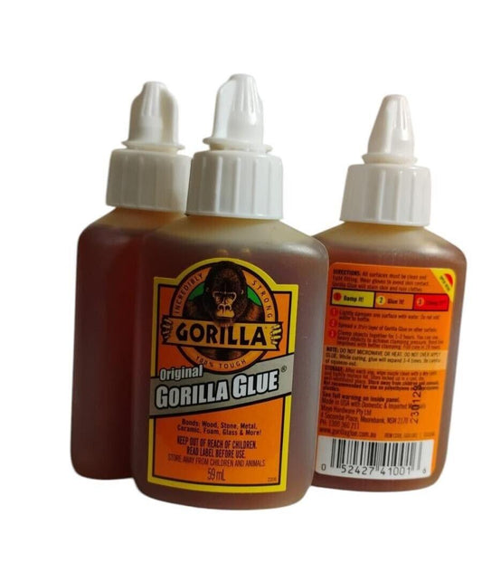 Gorilla Glue Original 59ml Wood Stone Metal Ceramic Lot of 3 Shelf Wear New 016 - Happy Bargain Bin